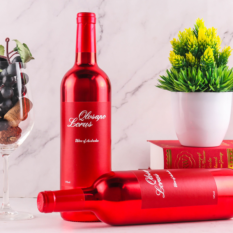 澳洲进口红酒美乐14度进口干红葡萄酒镀金瓶批发现货线下酒水招商