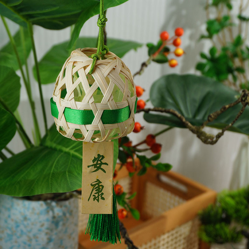 端午节竹编香囊灯笼艾草香挂饰非遗diy国风车载挂饰-阿里巴巴