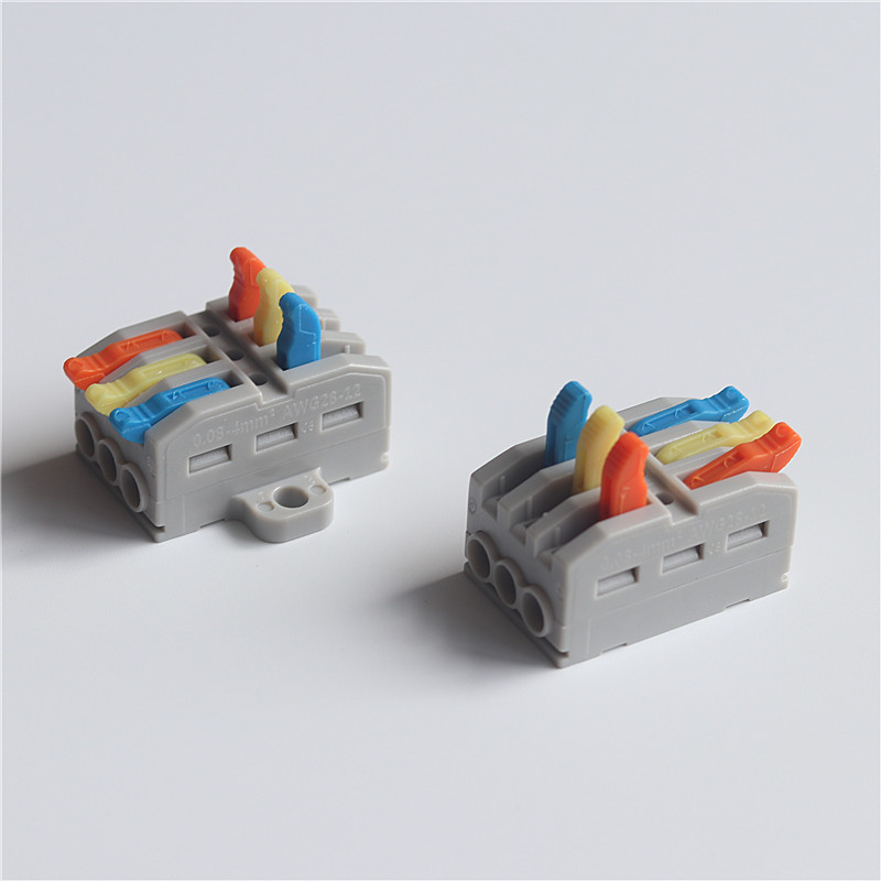 快速接线端子pcts-212电线硬软线接头0.08-4平方连 接器替电胶布