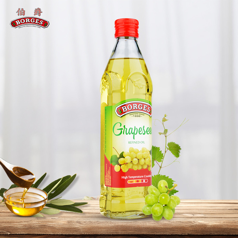 伯爵西班牙葡萄籽油食用油500ml中式烹饪炒菜烘焙凉拌植物油