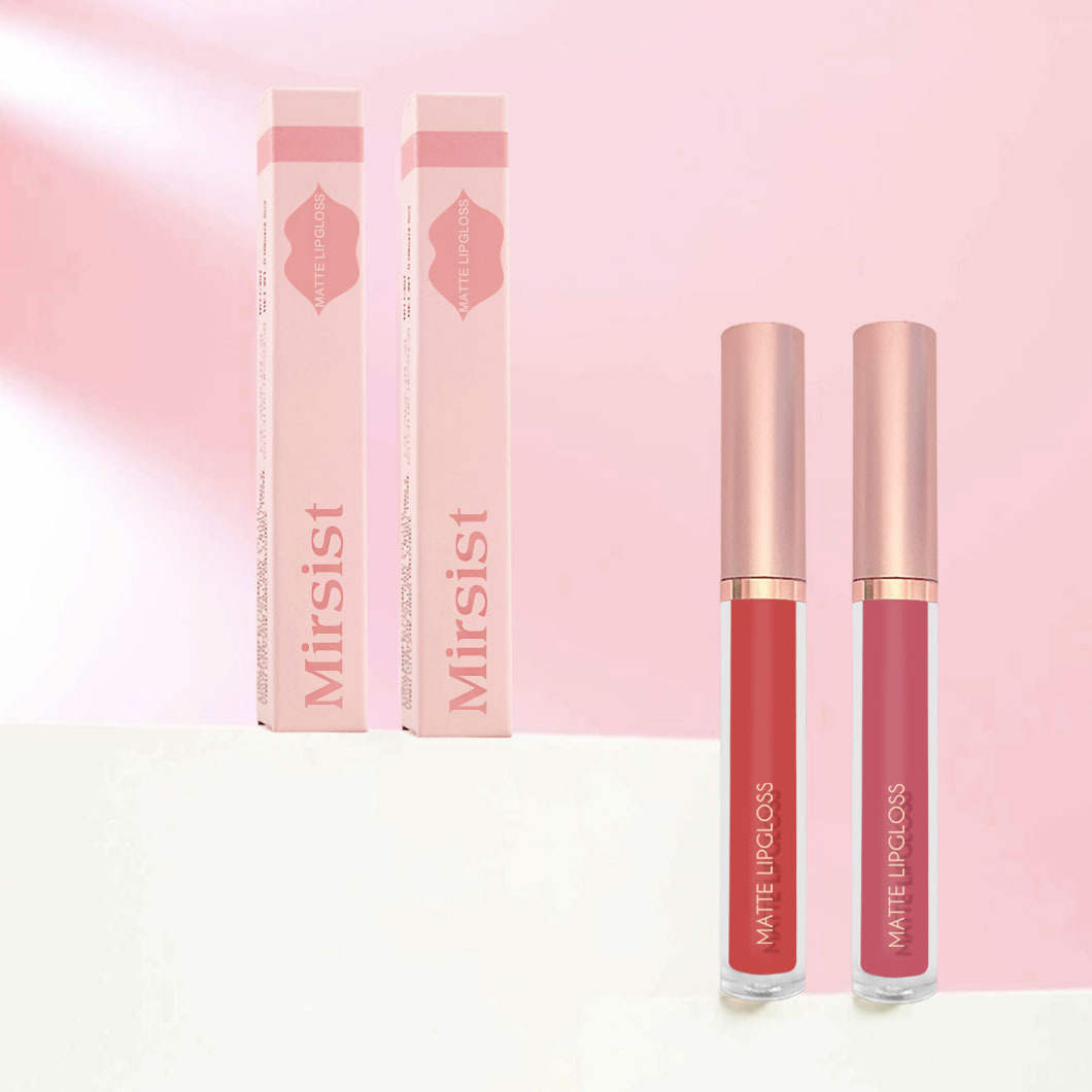 Cross-Border Single 12-Color Nude Jam Matte Lip Gloss Lipgloss Lip Lacquer Non-Fading Nonstick Cup Lipstick Wholesale