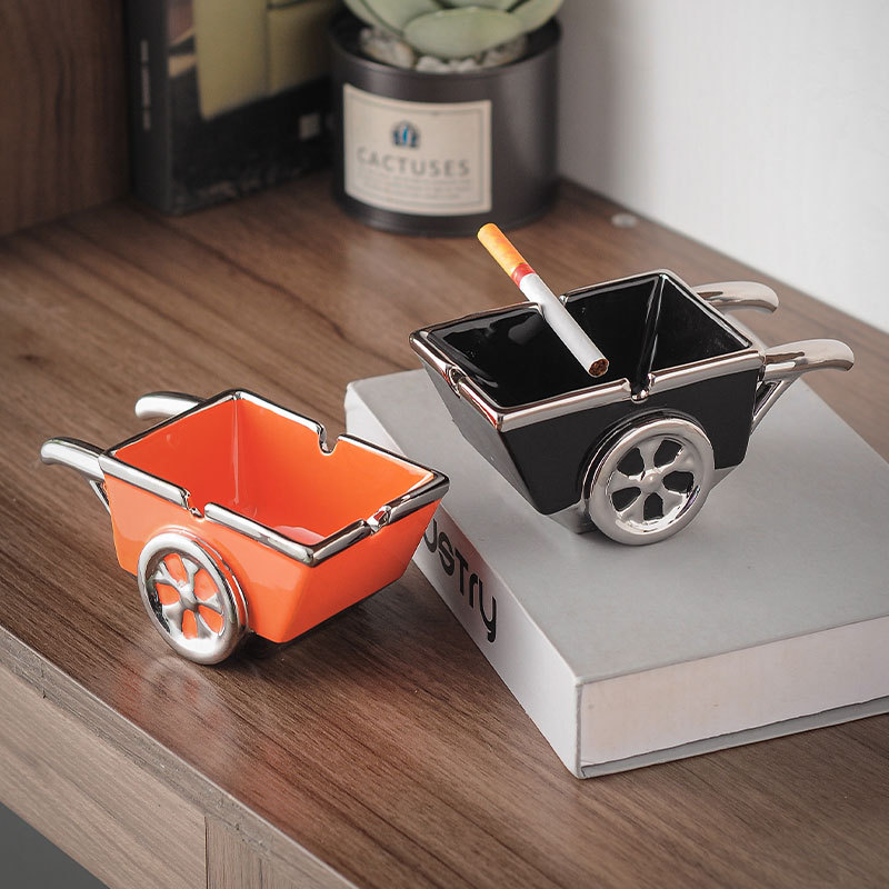 Wholesale Ashtray Home Fun Trolley Decorations Personalized Trendy Multi-Functional Office Anti-Gray Flying Ashtray