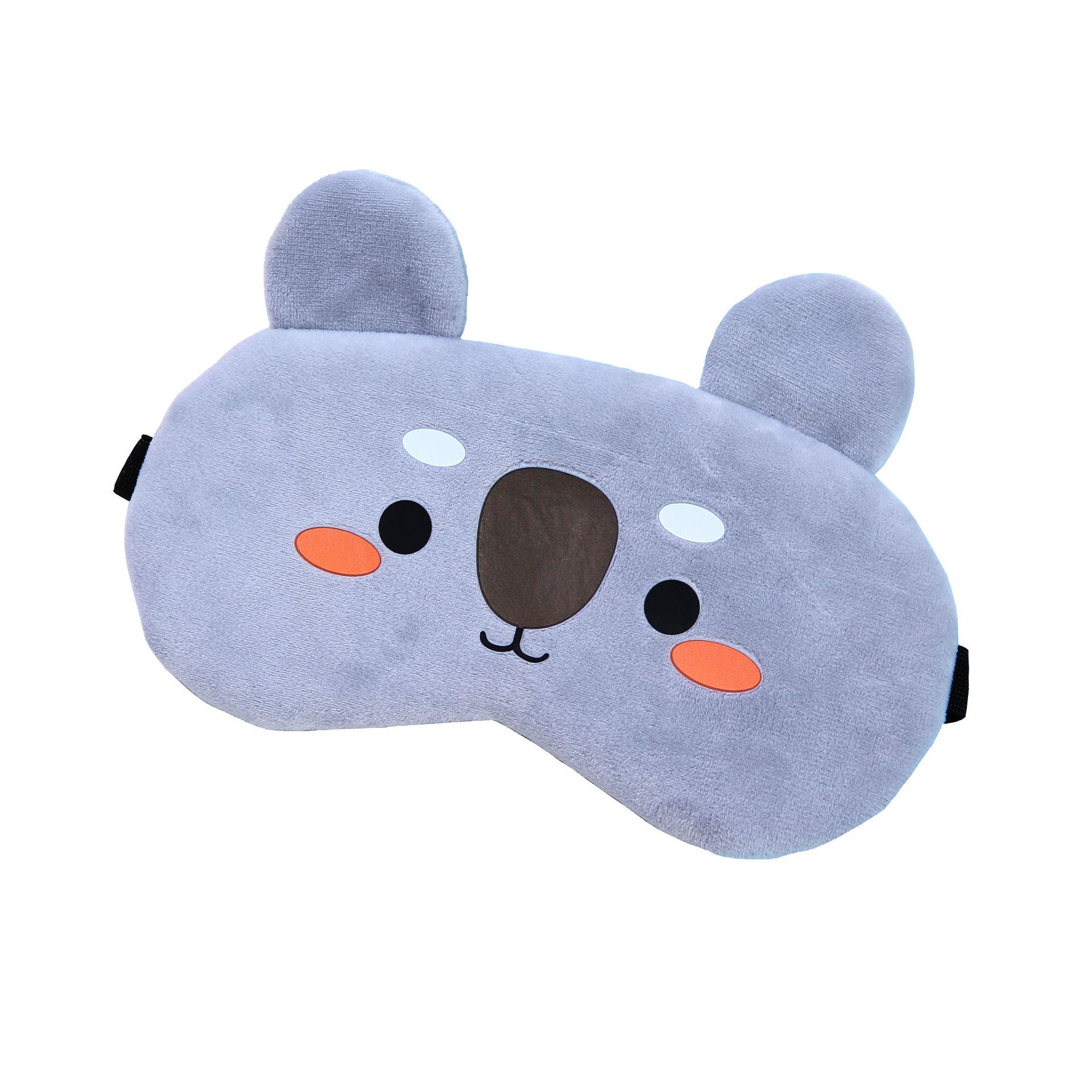 2021新款眼罩水晶超柔短毛绒卡通睡眠眼罩冰敷眼罩组合套装批发