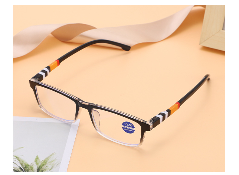 弹簧腿防蓝光老花镜男女通用tr框舒适老花眼镜时尚便携树脂老视镜