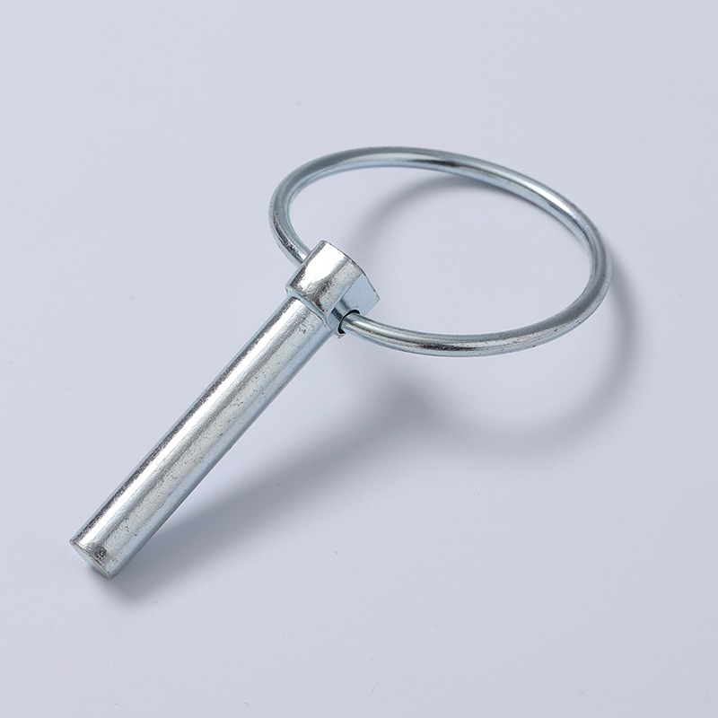 厂家直供碳钢蓝白锌安全销牵引销o型销定位销拉环销折叠销销轴