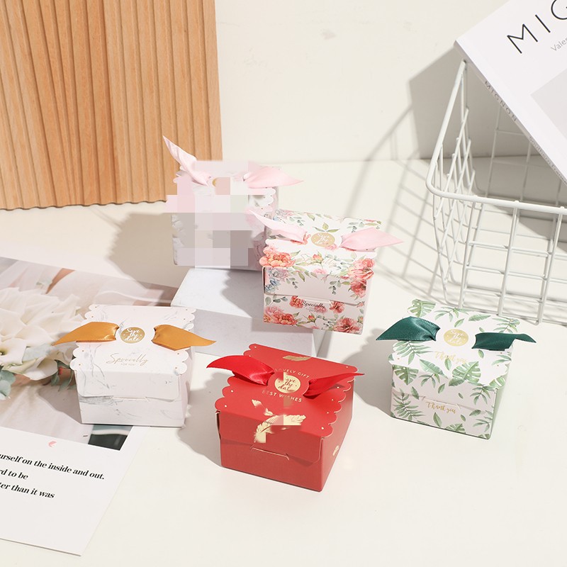 creative wedding square candy box chinese style candy carton full moon wedding candy bag european style wedding supplies wholesale