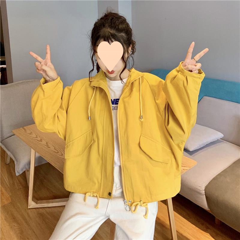 短风衣工装外套女秋季新款韩版小个子宽松百搭学生夹克上衣潮