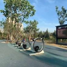 AR智慧骑行户外体育用品公园广场社区健身室外广告屏景区互动单车