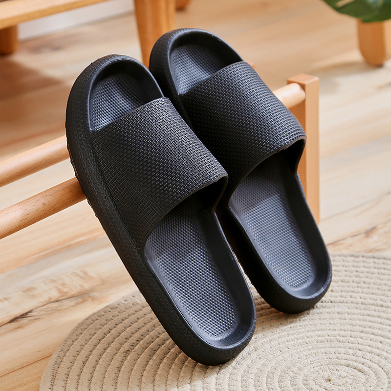 New Hotel Anti-Slip Thick Bottom Household Indoor Bathroom Slippers for Couples Women's Summer Eva Sandals for Men