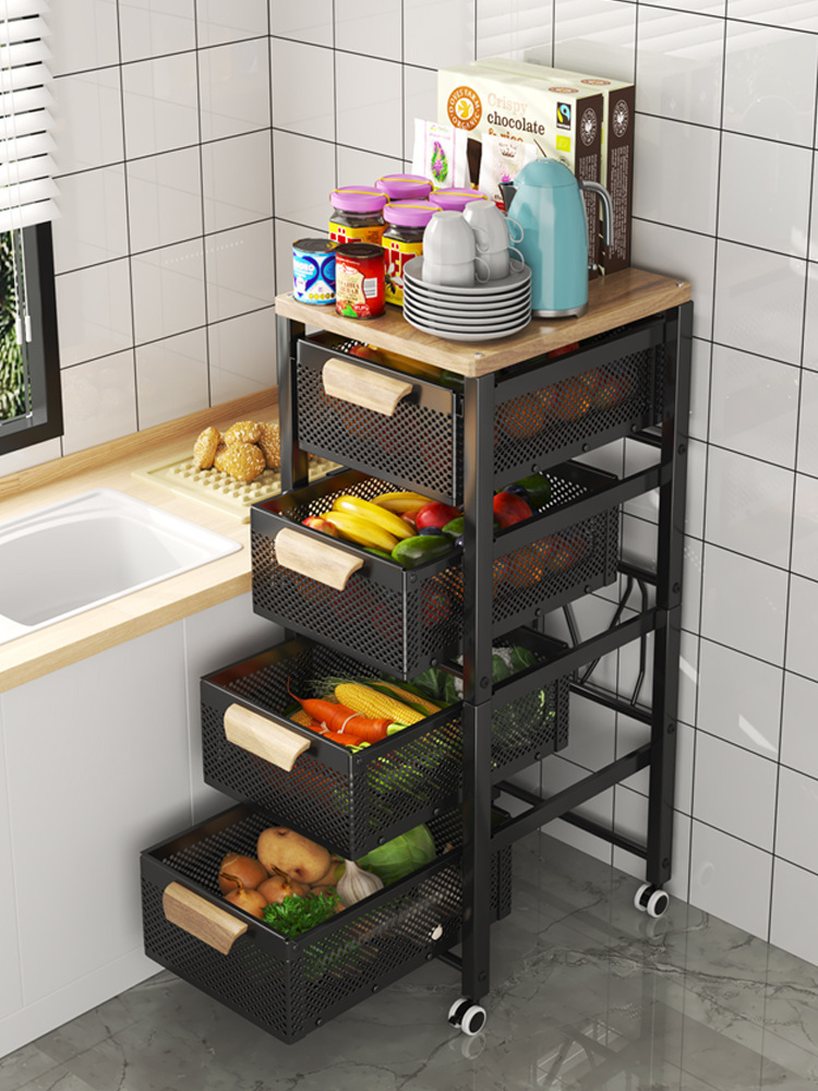 0成交8529件厨房窄缝置物架卫生间浴室落地杂物架冰箱角落整