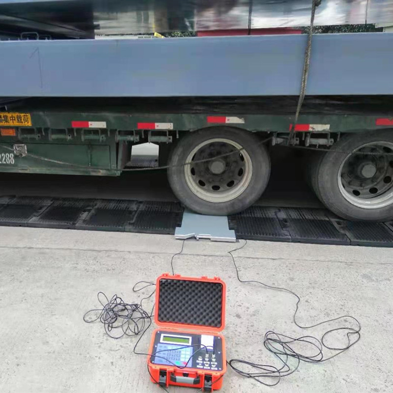 黑龙江100吨便携式汽车称重仪 海关单轴30t无线便携式电子轴重秤