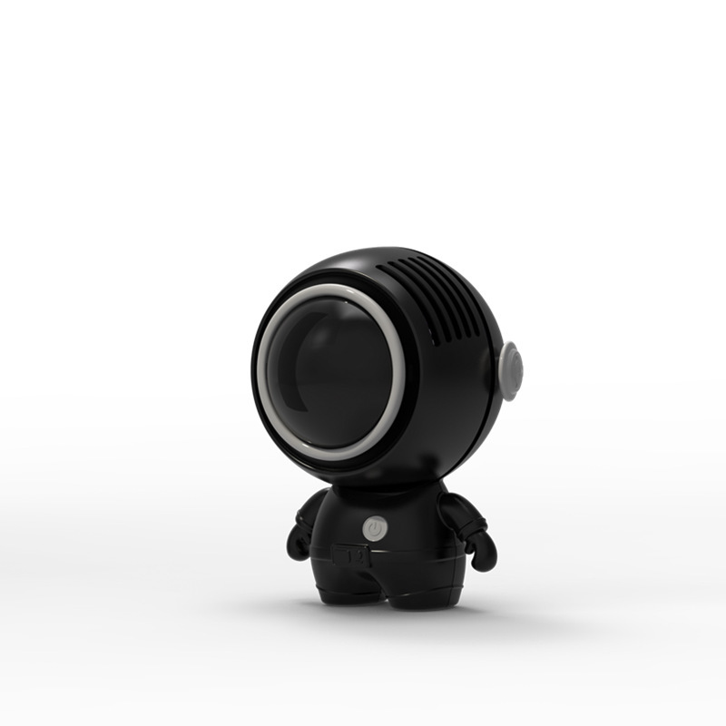 New Astronaut Mini Fan Portable Mute Hanging Neck Fan USB Charging Creative Handheld Spaceman Fan
