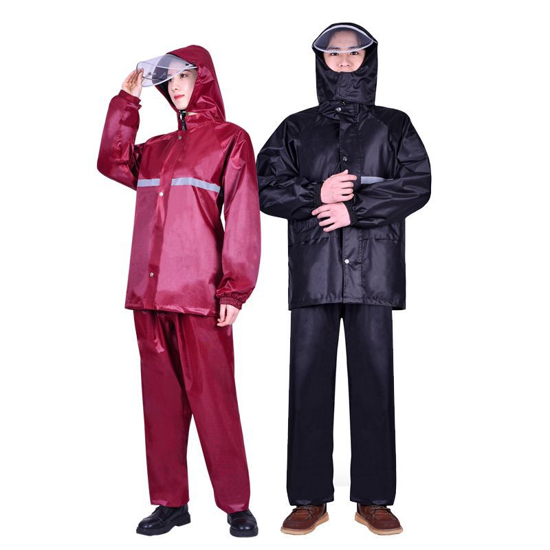 雨衣雨裤男女套装电动摩托自行车分体骑行防暴雨服加厚外卖雨衣