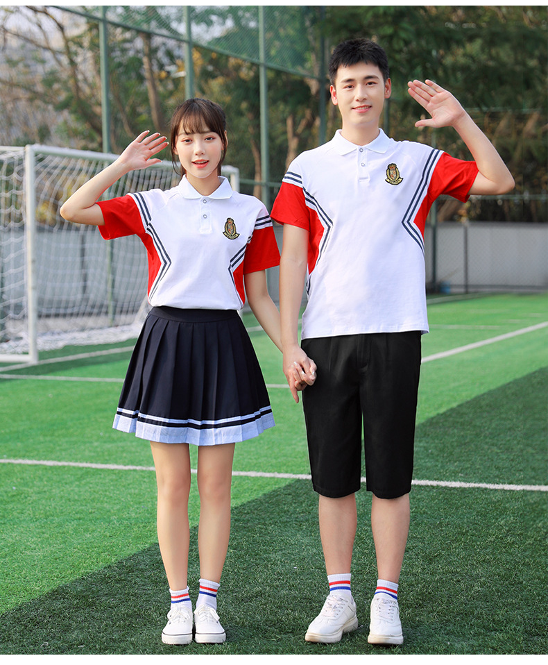 中学生校服套装学院风毕业班服夏季高中生运动会服装新款校服
