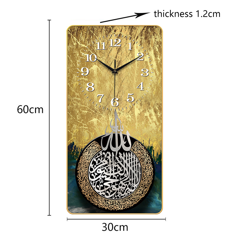 Modern Simple Density Plate Clock Fresh Mute Wooden Wall Clock Glass-Free Material Pattern Clear and Accurate Travel Time