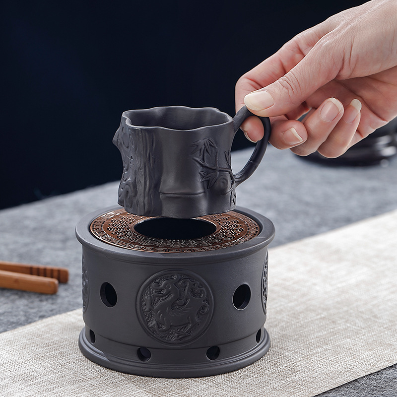 宜兴原矿紫砂茶杯品茗功夫陶瓷家用办公室主人杯茶具手把手抓茶杯