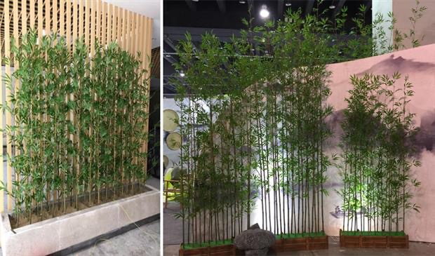 仿真竹子室内装饰假细水竹植物室外装饰隔断盆栽屏风围栏篱笆造景