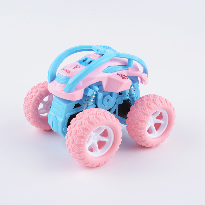 Inertia Four-Wheel Drive off-Road Vehicle Boys and Girls Toys Stunt Rolling Car Drop-Resistant Children's Car Model Stall Wholesale