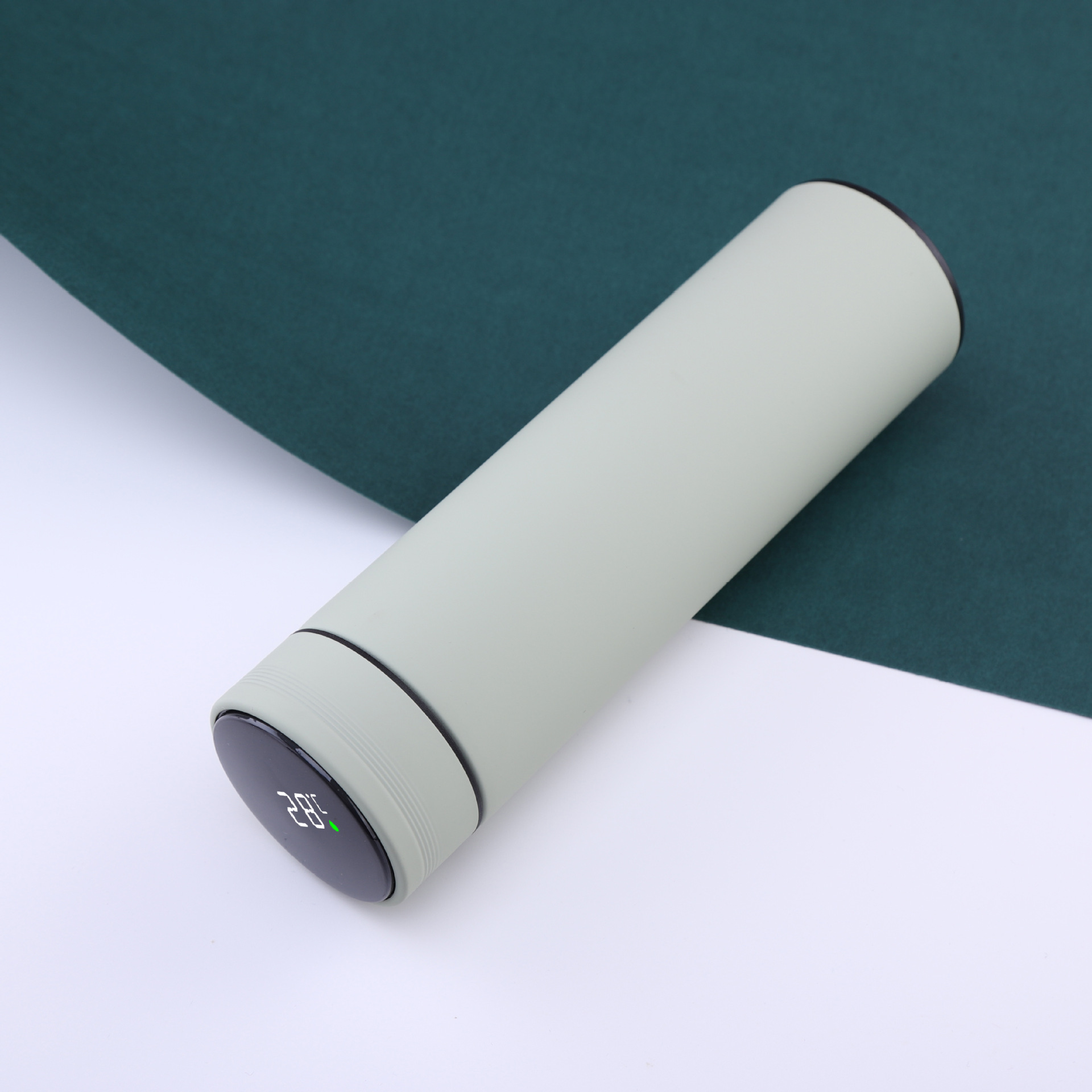 智能杯304不锈钢莫兰迪保温杯显温直身杯随手高档商务礼品杯logo