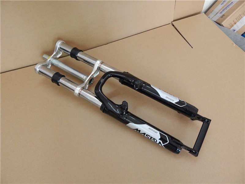 zoom信隆620dh双肩避震前叉铝合金肩铁腿碟刹v刹26寸山地车前叉