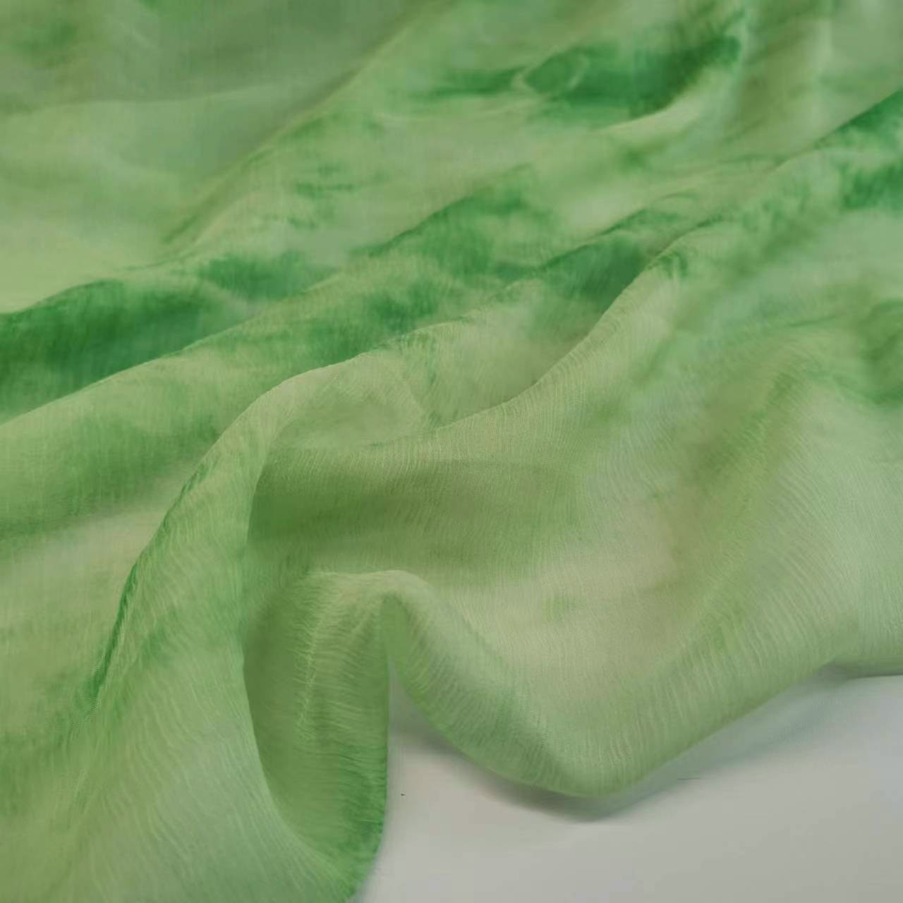 晕染顺纡乔真丝布料7姆米宽幅连衣裙丝巾丝绸面料-阿里巴巴