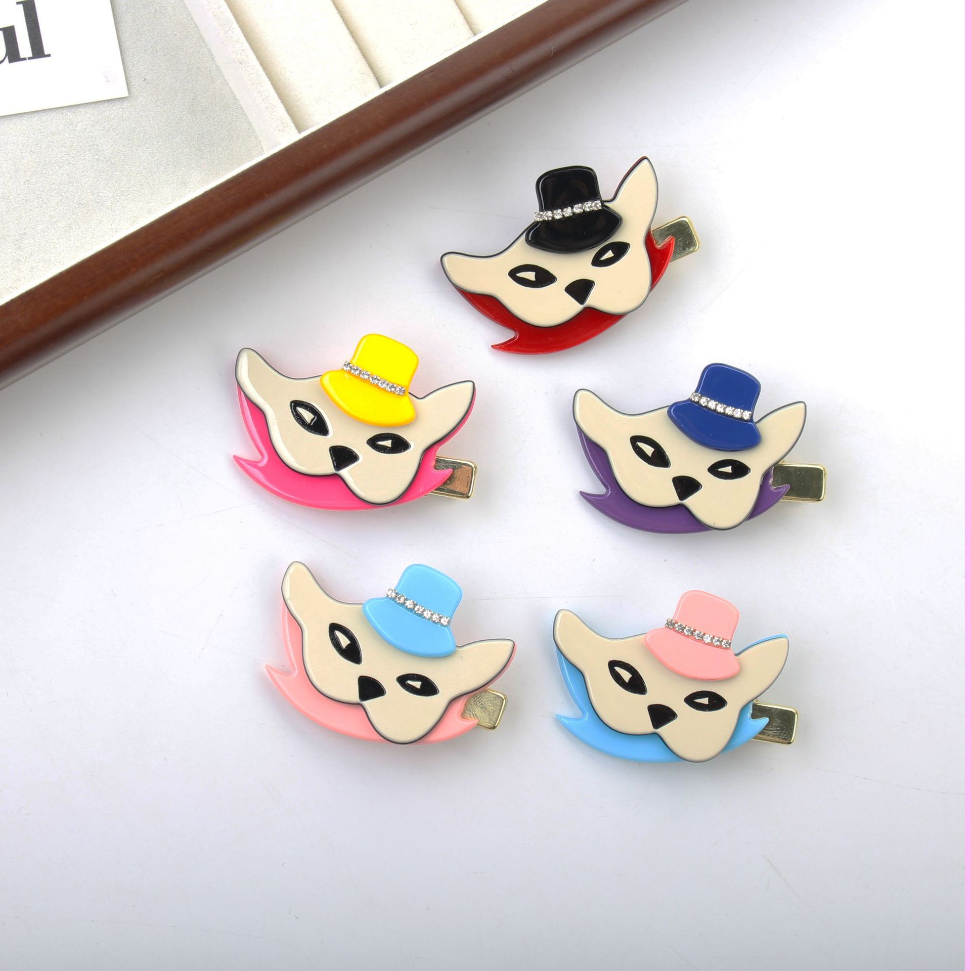 茁梓新款动漫阿狸发卡一字夹抓夹高级感发夹女时尚夹子头饰鸭嘴夹