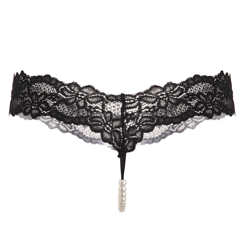 纯色性感蕾丝字裤珍珠按摩内裤女士透明丁字裤外货-阿里巴巴