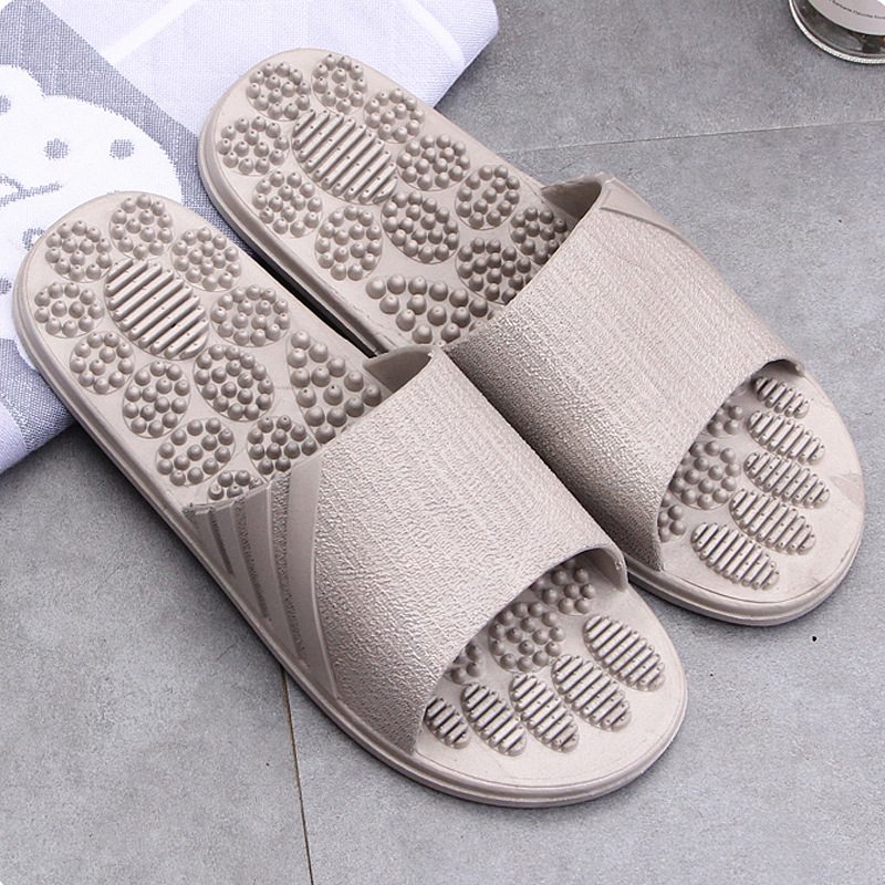 Summer New Home Bathroom Non-Slip Massage Slippers Indoor Slippers Supermarket Hotel Men and Women Couple Sandals