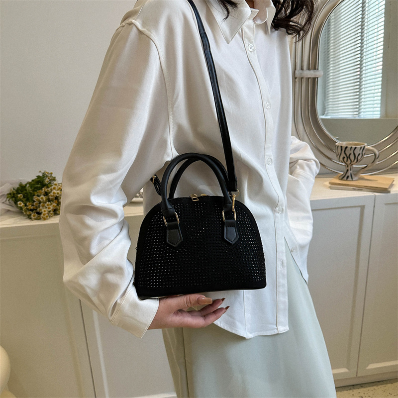 Cross-Border Fashion High Sense Light Diamond Shell Bag Women Bags2023 Popular Handbag Casual Shoulder Messenger Bag