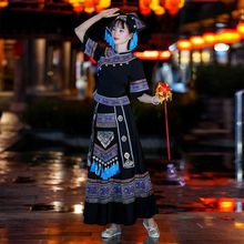 广西壮族三月成人壮族舞蹈演出服服饰土家族少数民族表演苗族服装