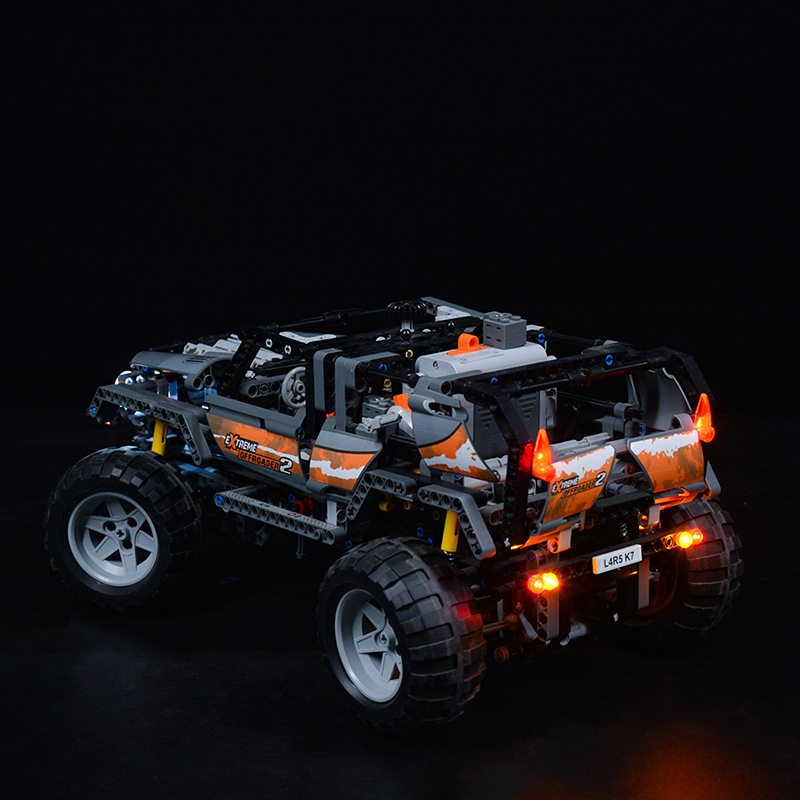 可匀kyglaring兼容乐高积木8297科技越野车led灯饰diy配件