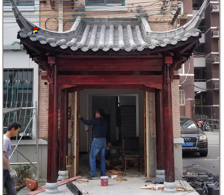 定制户外休闲庭院别墅门头门楼简易仿古亭子园林古建凉亭中式牌坊