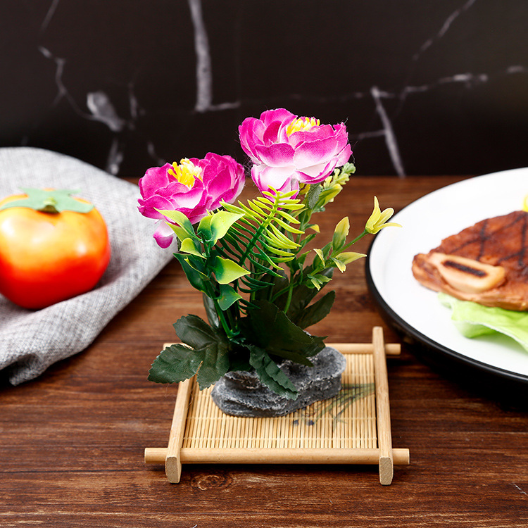 酒店餐厅摆盘装饰花草厨房盘花意境盘饰冷盘饰创意刺身灯梅花点缀