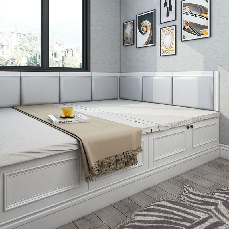 榻榻米墙围软包炕围卧室踏踏米儿童防撞床围墙贴自粘硬包床头靠背