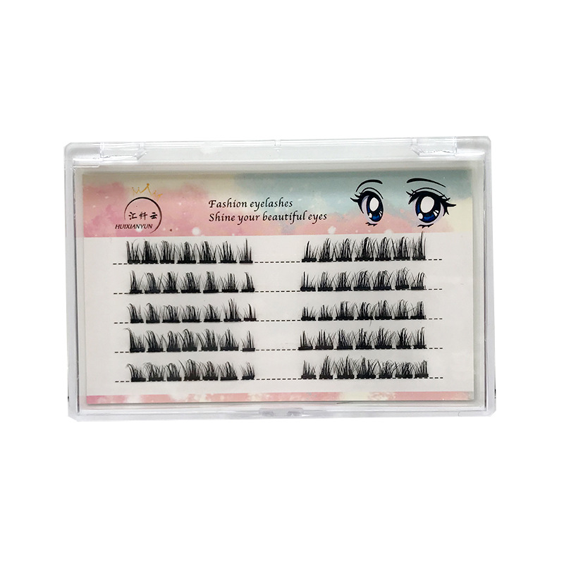 Mixed Split Style Little Devil False Eyelashes Big Eye Curling Pure Desire Comic Eye in Stock Wholesale