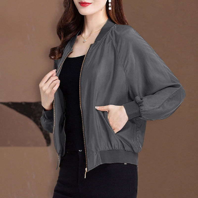 棒球服开衫外套薄款春季早春新款女装初春长袖春装上衣女韩版宽松