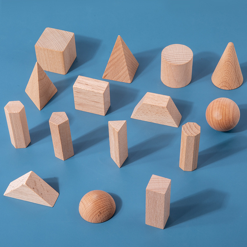 小学数学教具图形玩具正方体长方体立体几何模型一年级形状积木块
