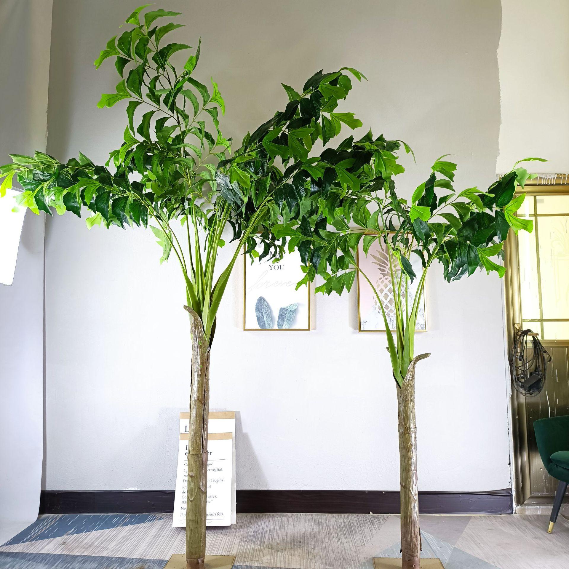 ins北欧绿植装饰盆景仿真绿植盆栽阳台绿植室内鱼尾葵厂家定批发