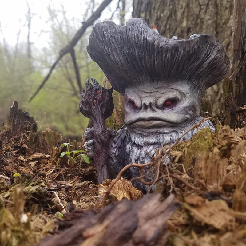 童话蘑菇怪物精灵萨满巫师巨魔树脂花园工庭院艺品摆件独立站新品