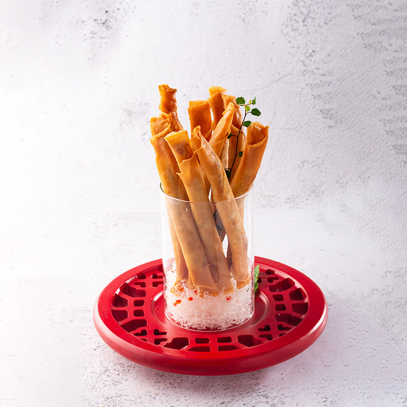 (日销5000)半成品葱香鳕鱼卷福吃嗨喝酒店宴席一人食速食方便菜