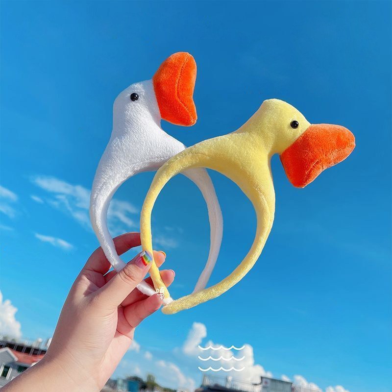 儿童可爱小鸭发箍卡通韩版发饰女童生日拍照道具网红2023洗脸头箍