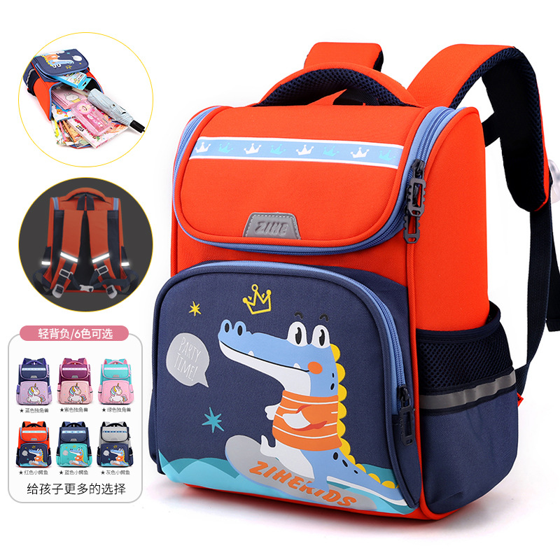 New Kindergarten Astronaut Bag Middle and Large Class Grade One Cartoon Cute School Bag Ultra-Light Spine Protection Unicorn Backpack