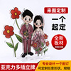 Acrylic Cartoon Q version transparent Set up a card marry character Doll Set up a card Decoration Western wedding decorate Set up a card Acrylic Cartoon Q version transparent Set up a card marry character Doll Set up a card Decoration Western wedding decorate Set up a card