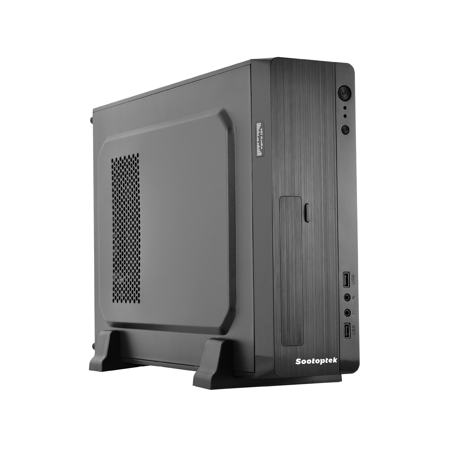 热销产品  铝制 pc机超薄 usb1.0  桌面电脑机箱