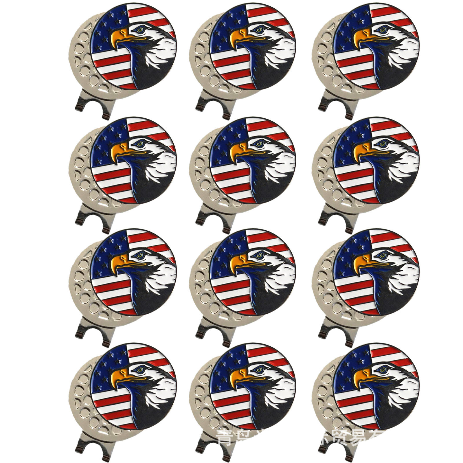 Amazon E-Commerce Golf Ball Marker Hat Clip Mark Magnetic round Coin Golf Position Mark Mark