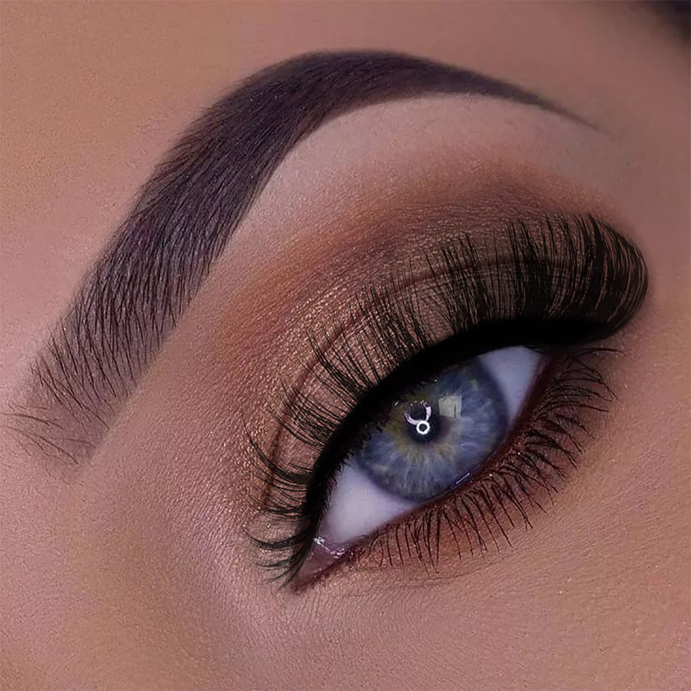 【qh短款】浓密立体卷曲假睫毛欧美dd曲度仿水貂假睫毛eyelashes