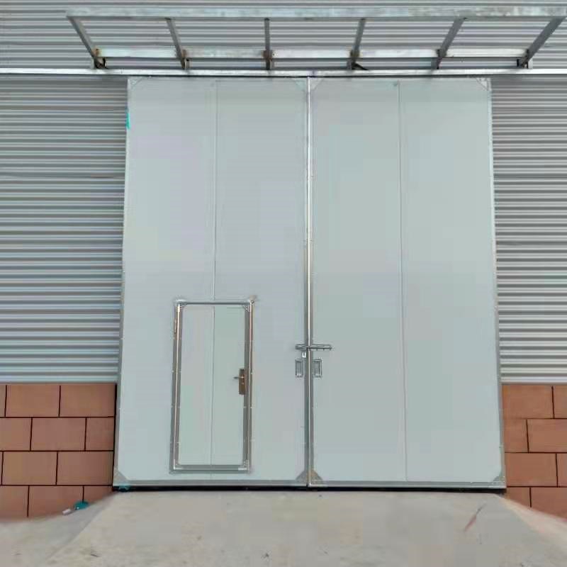 源头厂家生产工业平移门厂房电动推拉门车间彩钢板夹芯工业推拉门