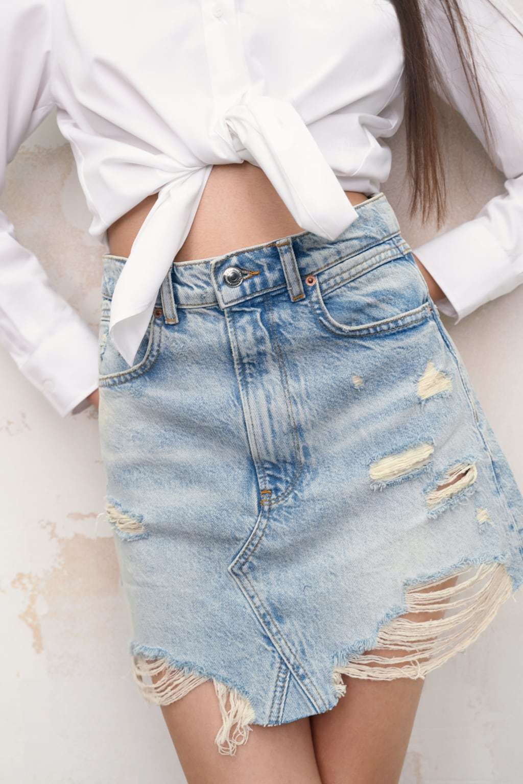 欧美批发2022夏季高腰牛仔迷你裙半身裙短裙y14-54906