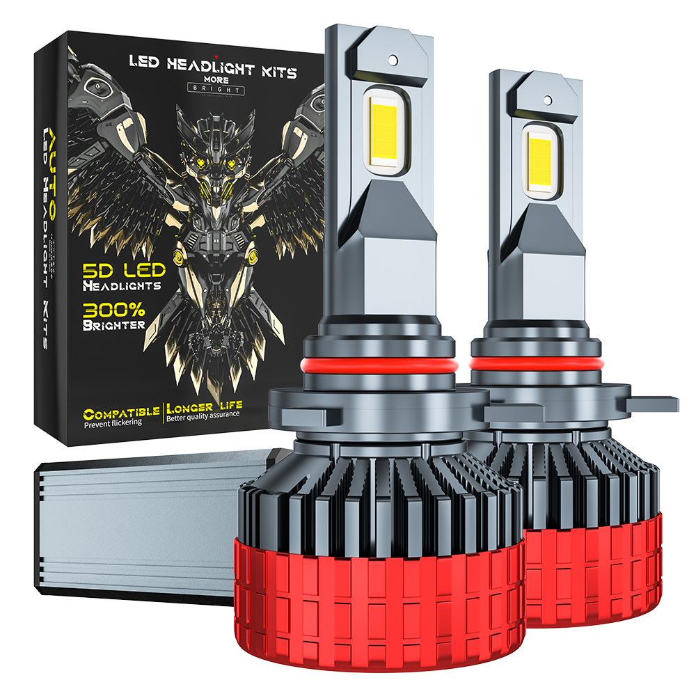 跨境热销 汽车led大灯9012改装前大灯超亮大功率车灯led灯泡雾灯