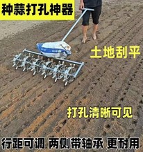 农用大蒜打眼机 种蒜神器种植工具播种土壤打孔器加厚多用打眼轮